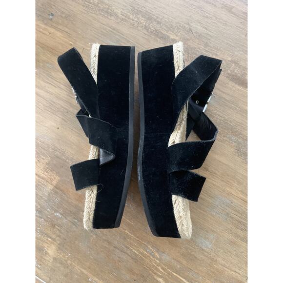 Rag & Bone Megan Black Suede Platform
Wedge Sandal Size 39 - Picture 6 of 11